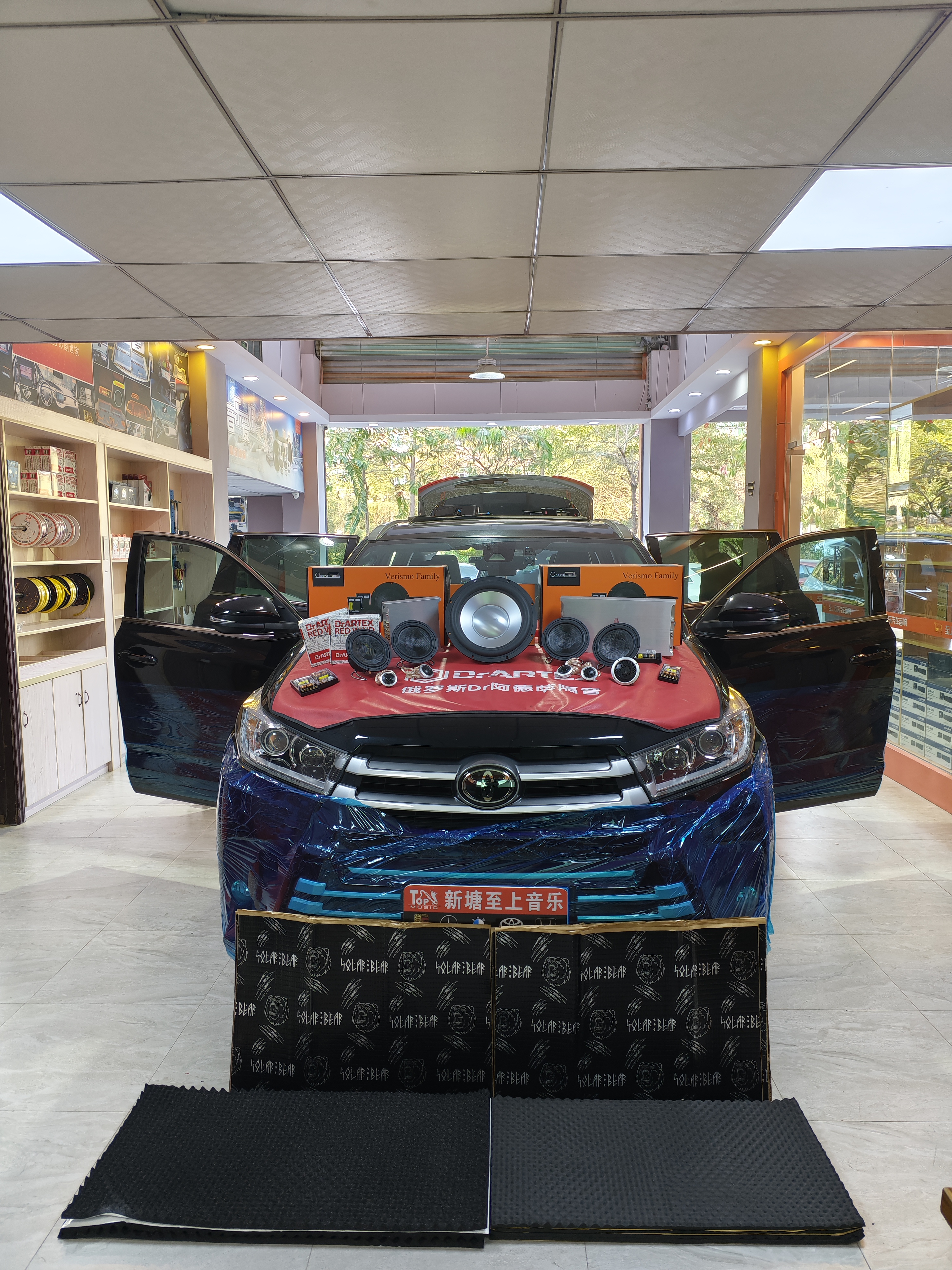 丰田汉兰达音响隔音升级，...