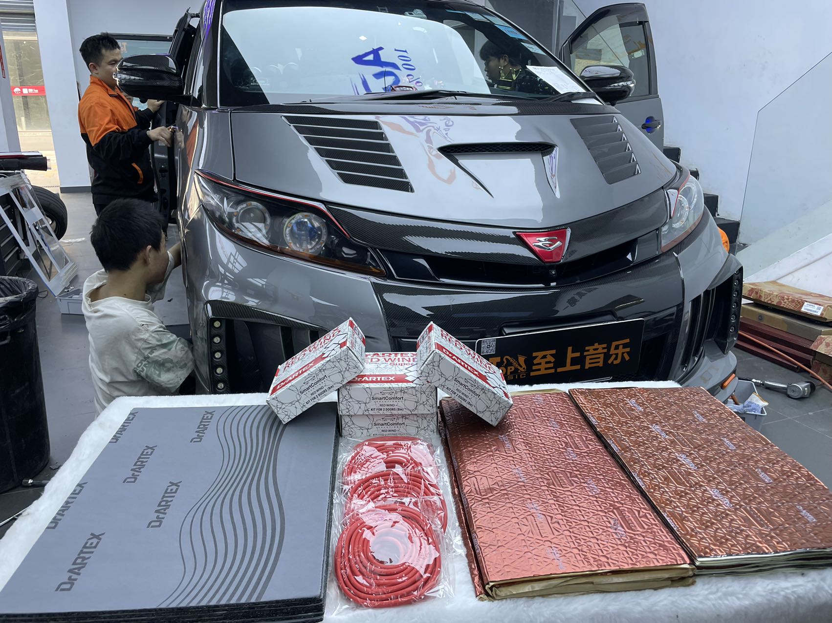 丰田大霸王四门四轮隔音，...